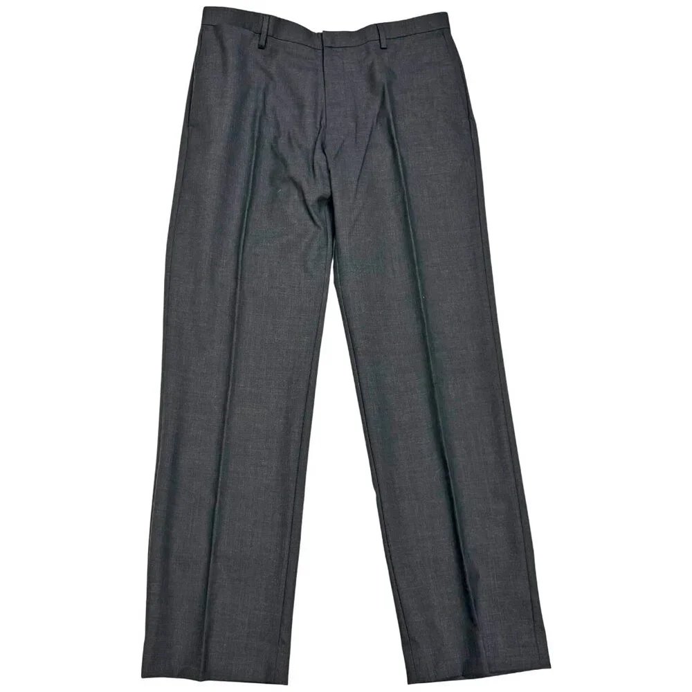 Banana Republic Charcoal Wool Tailored Slim Fit Dress Trouser‎